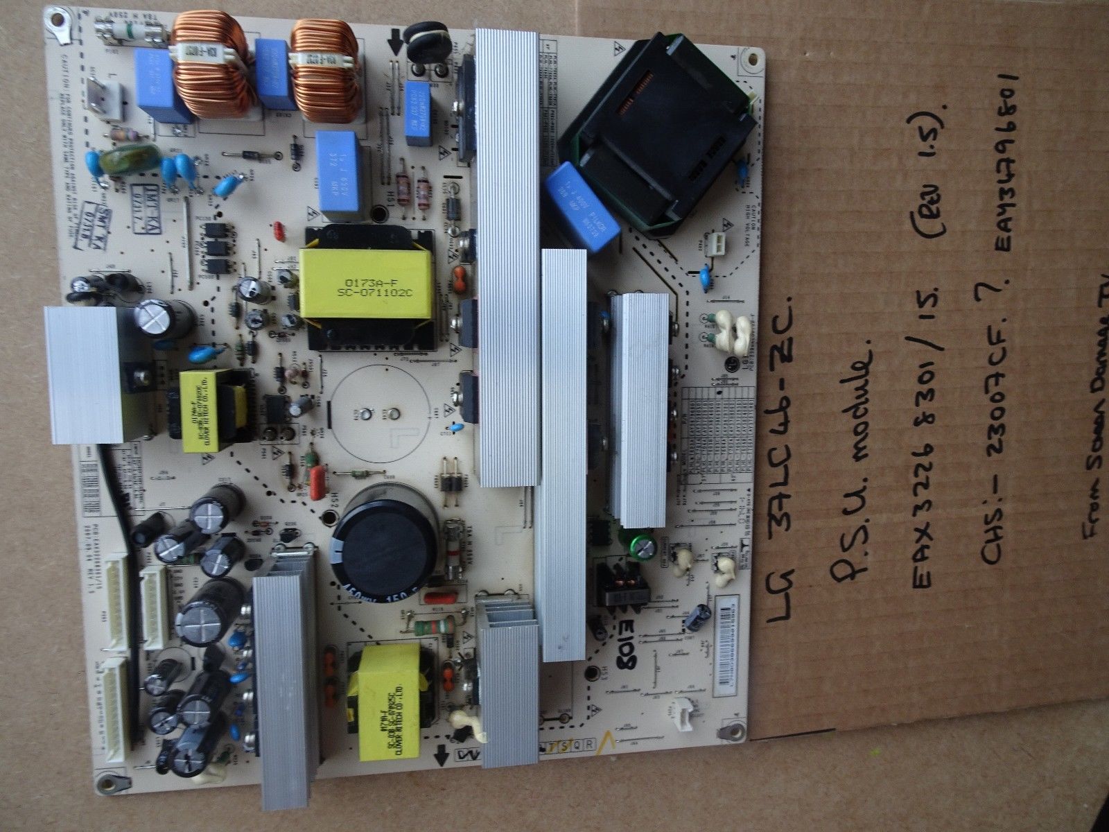 LG 37 \"37LC7D-UB AUSVLMM EAY34796801 Netzteilplatine getestet